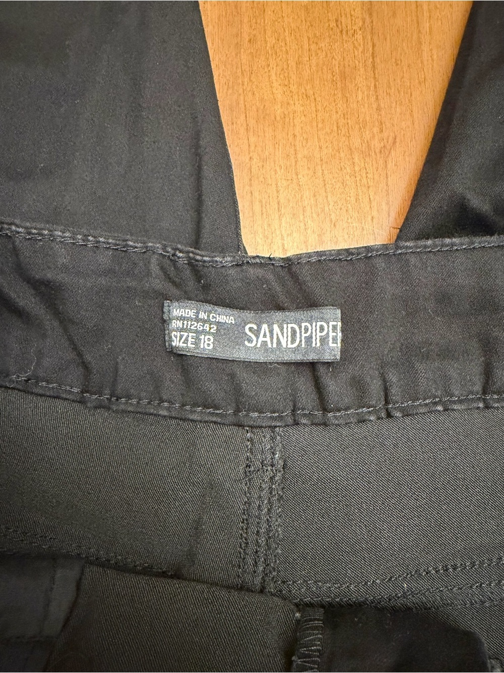 Sandpiper Black Stretch Denim Capri Pants 18 | Y2K Revival Streetwear Edgy Rock - Picture 6 of 9